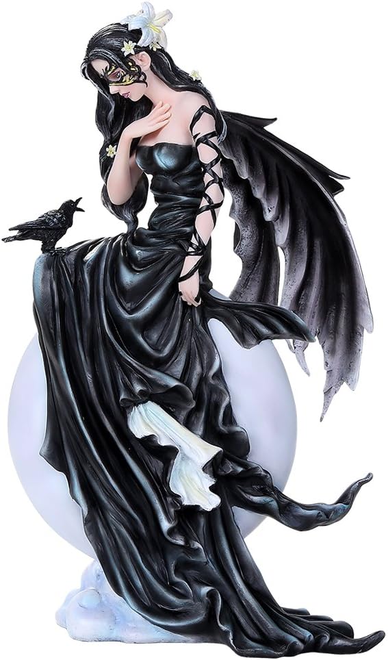 Pacific Giftware Dark Skies Raven Fey Goth Fairy Collectible Figurine Nene Thomas Licensed Art Inspiration 11 Inch Tall