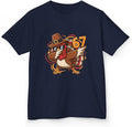 Dabbing Turkey 67 Funny Thanksgiving Pilgrim Kids Boys Girls Cool Swag Retro Fall Football Feast