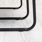IRIS USA Clothes Rack with 4 Metal Shelves, Freestanding Clothing Racks for Hanging Clothes, Easy to Assemble, Standing Metal Sturdy Garment and Accessories Rack, Small Space Storage Solution, Black