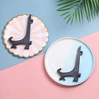 Artliving 6" Black 24pcs/Set Plastic Easels Plate Display Stands Picture Frame Stand Holder