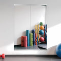 Ruomeng Home Gym Mirror, 55''x20''x2PCS Full Length, Large Frameless Body Mirror Tempered Glass for Gym, Workout, Yoga, Garage, Dance Studio