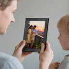 Lyeasw 4x6 Picture Frames Black 12 Pack, Matted Wood Grain Lightweight 4 x 6 Photo Frames for Wall Collage and Desk & Home Decor, with Horizontal or Vertical Placement.
