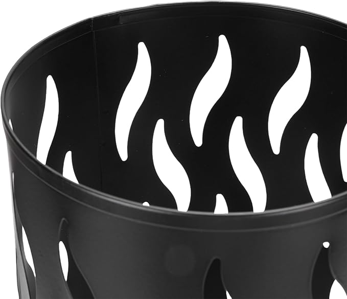 YUYTE Metal Round Umbrella Holder, Shaped Freestanding Umbrella Organizer for Entryway, Home, and Office (Black)