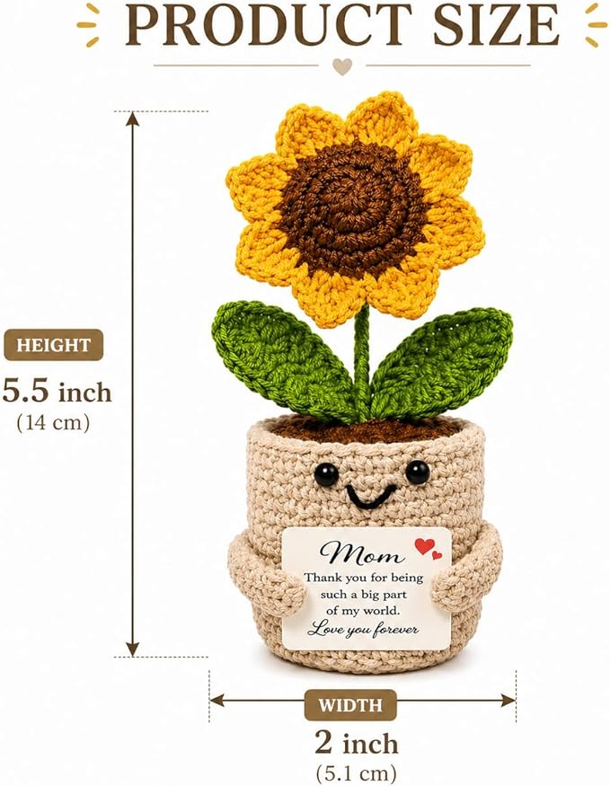 Velyra “Thank You for Being Such a Big Part of My World Love You Forever” Thank You Gifts for Mom from Daughter Son, Desk Decor, Mother’s Day Birthday, for Mom in Law Stepmom