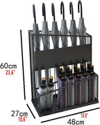 2 Tier Metal Umbrella Stand Umbrella Holder, Large-Capacity Commercial Umbrella Stand Umbrella Holder for Hotel Offices, Entrance Umbrella Organizer