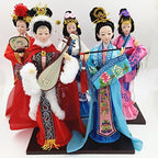 NW 12 Inch Chinese Traditional Handicraft Silk Figurine Collectible Chinese Ancient Character Ornaments for Home Decoration(1805-B)