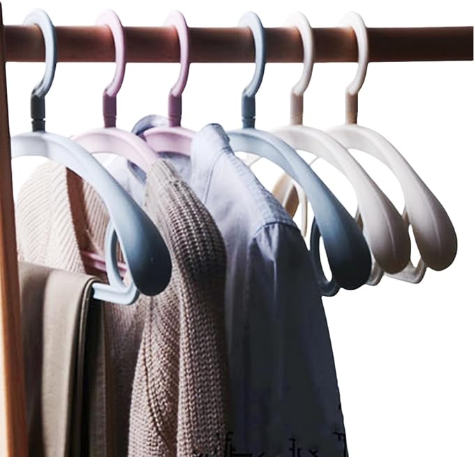 10 Pack Heavy Duty Coat Hangers 25lb Load Capacity Swivel Suit Clothes Hanger Wide Shoulder Jacket Hangers Thick Large Non Slip Hanger (Kahki)