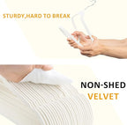 ELONG HOME Velvet & Slim Felt Hangers 50 Pack, Beige 360 Swivel Hook Non-Slip Adult Hangers for Coats, Pants & Dress Clothes
