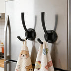 YUANQIAN Magnetic Wreath Hanger, Heavy Duty Magnets with Hook for Refrigerator, Christmas Decoration Magnetic Hooks for Metal Front Door, Cruise Hook Hanger for Hanging Cabins Grill (D43-U-4 Hook)