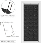 Dofilachy Hat Rack - Hat Organizer - Hat Racks for Baseball Caps, Visible Hat Holder - Baseball Rack for Wall Door with 3 Hooks, 27 Deep Pockets