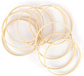 Framendino, 10 Pack 6 Inch Wooden Bamboo Hoops Wreath Rings for DIY Wedding Decor Dream Catcher Wall Hanging Crafts
