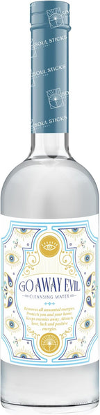 SOUL STICKS Cleansing Water 7.5 oz. Bottle for Clearing Negative Energy and Purifying Home Spiritual Florida Water (Go Away Evil)