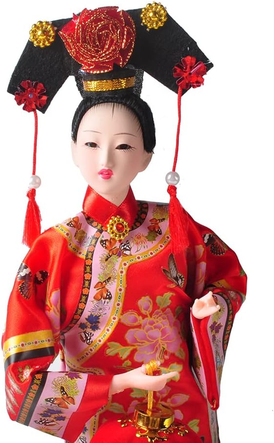 NW Chinese Traditional Handicraft Silk Figurine Collectible Chinese Ancient Character Ornaments for Home Decoration(1811)