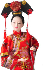 NW Chinese Traditional Handicraft Silk Figurine Collectible Chinese Ancient Character Ornaments for Home Decoration(1811)