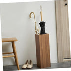 Folding Wooden Umbrella Stand for Home & Hotel - Space-Saving Design for Lobby & Garden - Durable Umbrella Holder for Reliable Storage