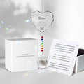 Sympathy Gifts for Loss of Loved One, Crystal Sun Catcher Rainbow Maker, Condolence Memorial for Loss of Mom Dad Dog (Sister -Type B)