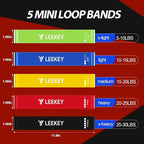 LEEKEY Resistance Bands, Exercise Bands,Pull Up Assist Bands - Bands for Working Out,Band for Men and Women Fitness Training, Physical Therapy,Home Workouts