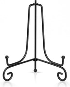 Artliving Plate Stands for Display, 6 Inch Black Iron Easel Plate Display Photo Holder Stand, Displays Picture Frames, Decorative Plates, Tablets and Art (2 pack)
