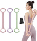 Figure 8 Workout Resistance Band - 3 Elasticities Optional 20 30 40lb, Thicker Durable Arm Back Shoulder Exercise Elastic Rope Yoga Straps Pilates Flexbands, Physical Therapy Stretch Bands