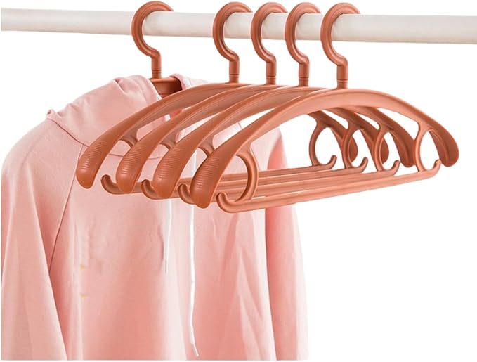 10 Pack Heavy Duty Coat Hangers 25lb Load Capacity Swivel Suit Clothes Hanger Extra Wide Shoulder Jacket Hangers Thick Non Slip Winter Large Coat Hanger Brown
