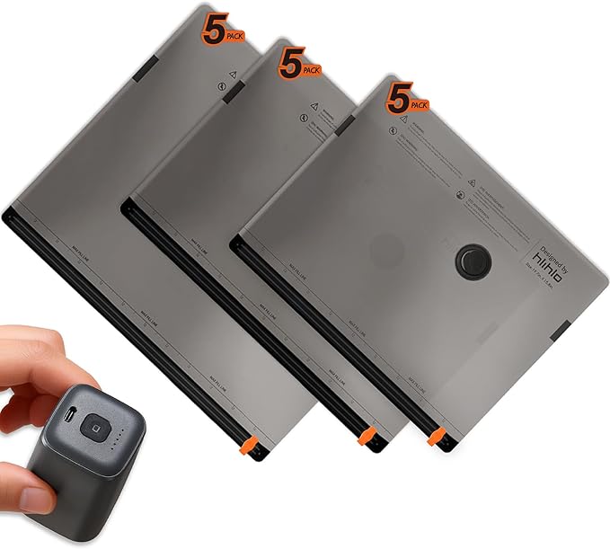 Rechargeable Wireless Pump Travel Vacuum Storage Bags, 15 Pack Portable Seal Bags for Travel and Home, Compression Packing for Clothing, Clothes, Blankets, Luggage, Suitcase