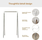 Travel Garment Rack, Stainless Steel Portable Clothes Rack Collapsible, Folding Clothes Rack for Indoor & Outdoor, Portable Clothes Airer for Travel