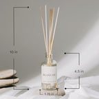 Sweet Water Decor Hello Fall Reed Diffuser Set - Hot Cider, Cinnamon, Cloves, Apple, and Nutmeg Scented Diffuser - Scent Diffusers for Home, Long Lasting Fragrance, Made in the USA
