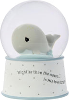 Precious Moments Mightier Than the Waves Brahms' Lullaby Whale Musical Resin/Glass Snow Globe, One Size, Multicolor
