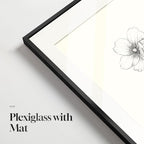 Framed Black and White Botanical Wall Art for Bathroom, 4 Piece Minimalist Floral Plant Artwork for Walls, Vintage Farmhouse Flower Picture Prints for Bedroom Kitchen Living Room Wall Decor, 8x10 Inch