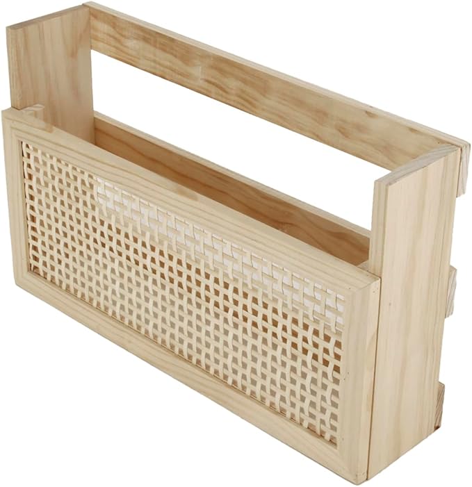 Wooden Magazine Rack Wall-Mounted DIY Home Decor Magazine Holder Mail Sorter for Office Entryway Kids’ room and Living Room.
