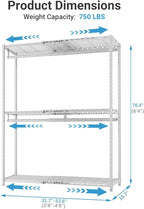 VIPEK X1 Plus Expandable Reach-in Closet Adjustable from 2'8" to 4'6" with Adjustable Shelves and Hanger Rods Clothes Rack Heavy Duty, Metal Clothing Racks Portable Walk-in Closet, White