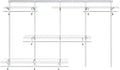 5-8 Ft Closet Organizer System, White Adjustable Custom Metal Wire Shelving Wall Mounted, Expandable Organization and Storage Shelf Kit with Hanging Rods
