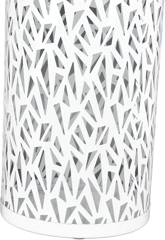 Umbrella Stand Rack for Entryway, Metal Hollowed Freestanding Umbrella Holder, Rain Collection Umbrella Organizer Bin for Can Walking Stick, Home Office Decor, Small