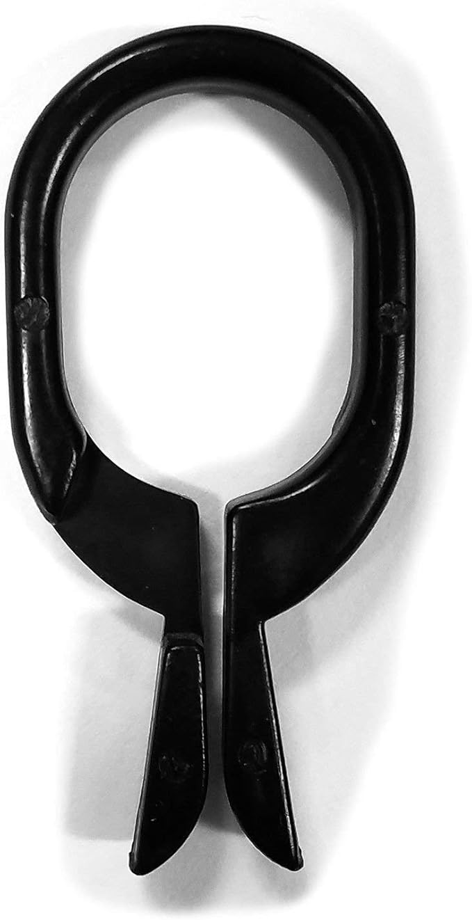 Black Scarf Clip Hangers for Retail, Economic Plastic Fine Garment Pinch Hooks, 1000 Pack