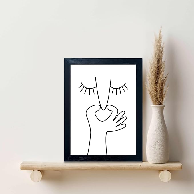 Framed Black and White Bathroom Wall Art Funny Bathroom Wall Decor Signs Bad Smell Toliet Print Painting Decor Canvas Artwork
