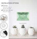 Funny Kitchen Signs Decor-Kitchen Farmhouse Decor-Personalized Kitchen Metal Sign-Retro Kitchen Counter Accessories 12x8 Inch Hanging Plaque Home Wall Decorations