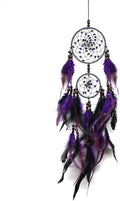 Dream Catchers Purple Handmade Feather Dreamcatcher