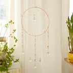 Artilady Butterfly Dream Catchers with Crystals - Large Boho Pink Moon Dream Catcher Wall Decor Home Decorations Girls Kids Baby Bedroom Room Decor Christmas Birthday Teen Girl Boys Gifts
