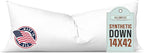 Pillowflex Synthetic Down Pillow Insert - 14x42 Down Alternative Pillow, Ultra Soft, Large Rectangle Body Sleeping Pillow, Lumbar, Long, Back - 1 Decorative Pillow Form