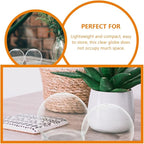 BESTOYARD 15 Pack DIY Clear Plastic Snow Globe Kit with Screw-Off Caps, Refillable Water Globes for Photo Inserts, Classroom Crafts, Teacher, Kids Crafts, Christmas Holiday Decor