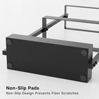 Umbrella Stand with Drying Stone, Steel Umbrella Holder Rack, Organizer for Entryway, Mudrooms, Office, Black