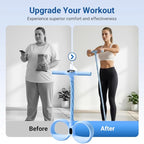 Pedal Resistance Band with Handle,Multifunction Elastic Yoga Resistance Band Stretching Pedal Puller for Full Body Workout Arm/Leg Stretching Slimming Training