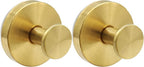 Zorfeter 2 PCS Suction Cup Wreath Hanger, Waterproof Suction Cup Hooks Hanging 15 Lbs Wreath Holder, Strong Hold Suction Hooks for Front Door/Windows/Glass(Gold)