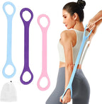 Figure 8 Fitness Resistance Band, 3pcs Arm Back Shoulder Exercise Bands Training Elastic Ropes for Working Out, Exercise Equipment for Physical Therapy,Yoga,Pilates, Stretching
