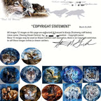 Remorelt Wolf Eagle Bear Dream Catcher Bedroom Wall Decor, Christmas Home Decoration, Room Accessory, White Moon Feather Decoration - Unique Home Craft Wall Pendant (DC25 6Inch Set 2 Wolf)