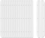 tutata 24Pcs 3 Hole Punched Magazine Holders, Magazine Organizer, 3 Ring Binder Insert Strips, Translucent White