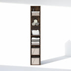 Furinno Cubicle 6-Tier Closet Organizers and Storage, Closet Organizer, Open Shelf Closet Storage, for Wardrobe, Bedroom, Living Room, Amber Pine