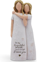 Mom Birthday Gifts from Daughter, Birthday Gift for Mom from Daughter, Valentines Day Gifts for Moms, Sculpted Hand-Painted Figurine