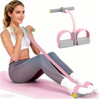 Pedal Resistance Bands with Handles, Durable 6-Tubes Multifunction Pedal Resistance Band, Natural Rubber Foot Pedal Resistance Bands, Fitness Resistance Bands for Abdomen, Waist, Arm, Leg