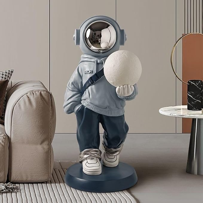 Astronaut Statue, Astronaut Sculpture, Home Decor Sculpture, Cool electroplated mask Decoration, Large Astronaut Ornament